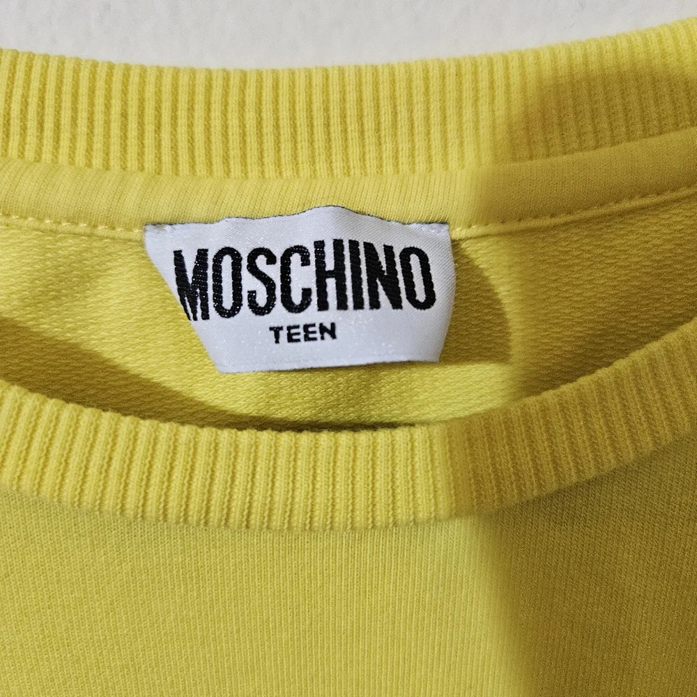 Moschino Kids Yellow Teddy Graphic Dress - Picture 9 of 9